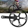 thumbnail image 4 of Estrela aleación de aluminio bicicleta marcha única integración hueca bielas conversión manivela bicicleta accesorio 47T, 4 of 8