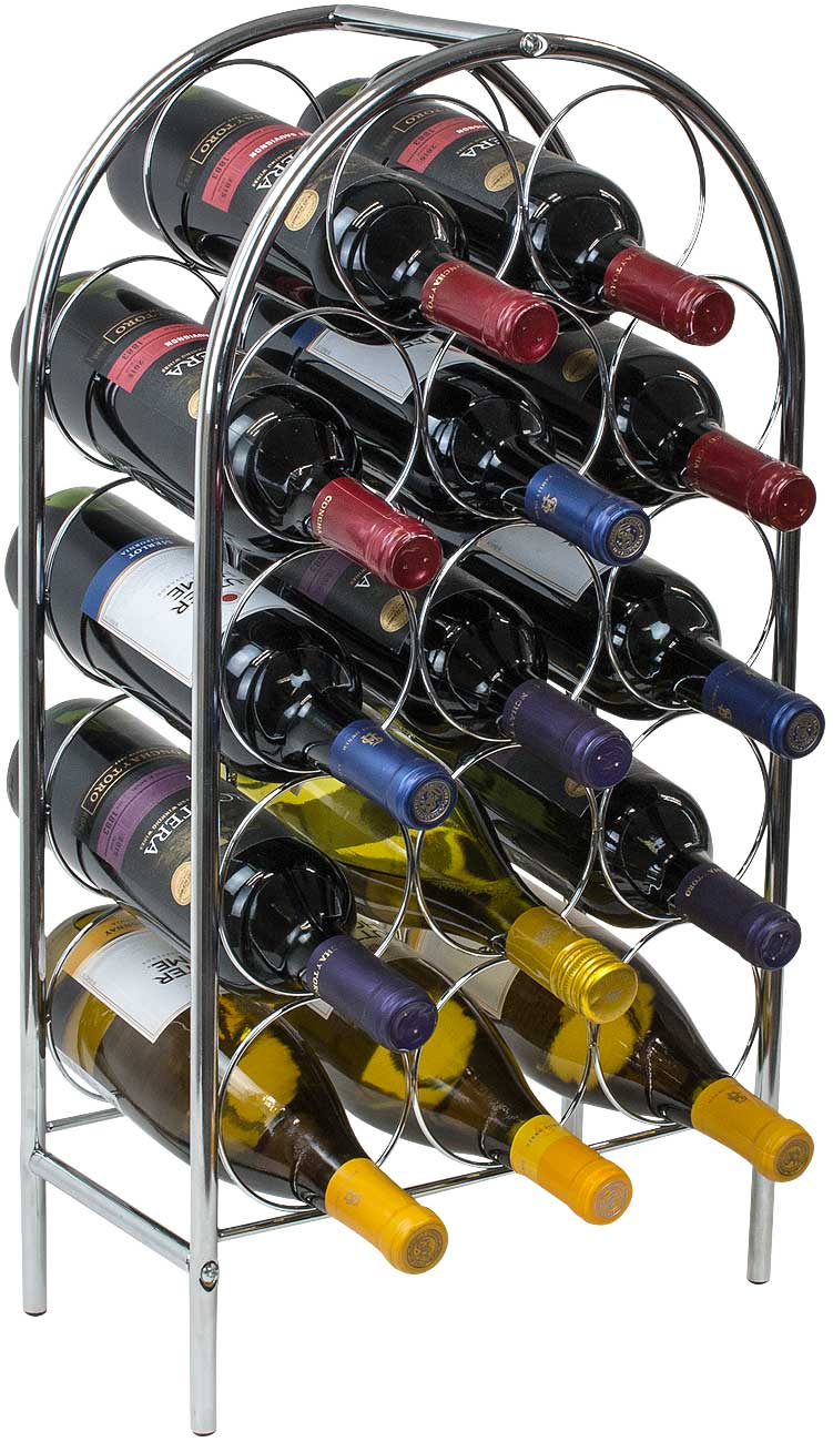 Freestanding Wine Rack 14 Bottle Capacity