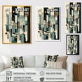 thumbnail image 4 of Designart "Blue And Black Symmetry In Motion III" Modern Geometric Wall Decor, 4 of 5