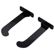 Yoga Mat Storage Rack, Durable Yoga Mat Wall Mount Holder Save Space Waterproof Acrylic 1Pair With Screw For Bedroom For Office Transparent,Black