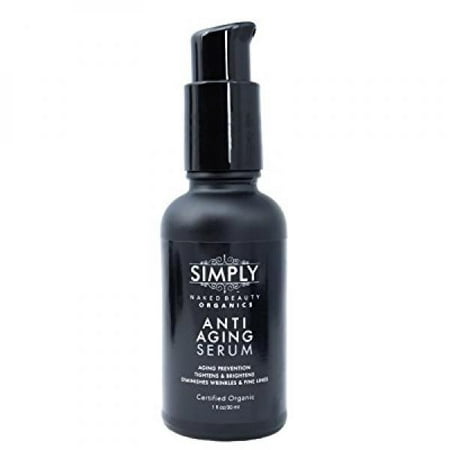Best Anti Aging Serum / Cream - Certified Organic - New Advanced Natural Formula by Simply Naked