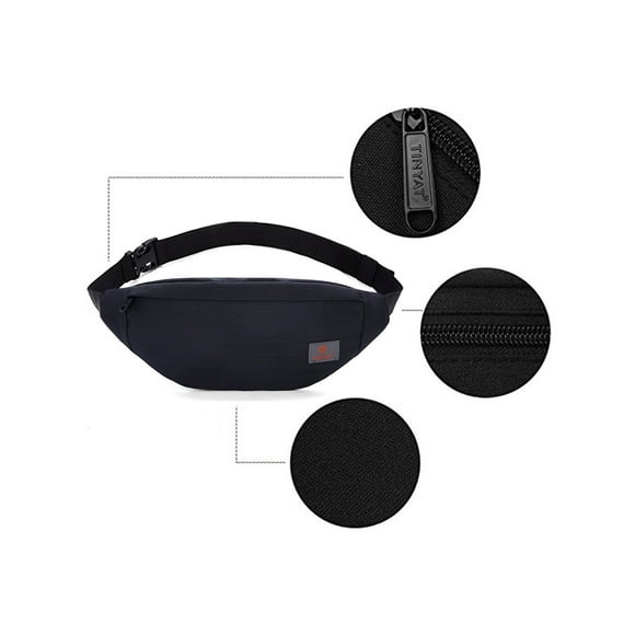 Tinyat Travel Fanny Bag Waist Pack Sling Pocket Super