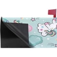 thumbnail image 3 of Coolnut Mailbox Cover Beautiful Unicorn Blowing Post Mail Box Cover Magnetic Mail Wraps Cover Standard Size 20.7" L x 18" W, 3 of 5