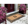 thumbnail image 3 of A1HC Natural Rubber & Coir Monogrammed Doormat 24x36 for Front Door, Durable Anti-Shed Outdoor Entrance Mat, Low Profile, Easy to Clean, Long Lasting Entry Rug, 3 of 7