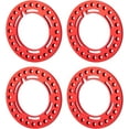 thumbnail image 3 of RCLIONS 4pcs Aluminum 2.2inch RC Beadlock Wheel Rim Replacement Ring for 1/10 RC Crawler Car 2.2" Wheels (Red), 3 of 6