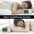 VOCOO Projection Alarm Clock, Weekend Lighted LargeNumbers Display