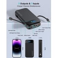 thumbnail image 4 of Cargador portátil Power Bank LENGSUM 32000 mAh con cables PD3.0, 4 of 8
