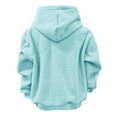 thumbnail image 5 of vigerakr Cat Dog Pouch Hoodie for Women Fleece Pet Carrier Kangaroo Pouch Sweatshirts with Large Pocket Pullover Warm Hoodies (Sky Blue, XL), 5 of 7