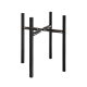 thumbnail image 1 of Soporte para macetas de metal negro, ancho ajustable, estilo simple, para el hogar, estante para plantas, decoración del hogar., 1 of 7