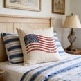 thumbnail image 5 of DefiDgd 18x18inch 4th of July Pillow Covers,American Flag Star Strpied Throw Pillow Covers,Independence Day Red White Blue Summer Outdoor Indoor Home Sofa Couch Decoration(A), 5 of 6
