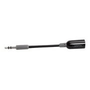 Angle View: Griffin Headphone Adapter - Headphones adapter - stereo mini jack male to stereo mini jack female - black - for Apple iPhone