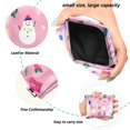 thumbnail image 2 of PU Leather Coin Purse Wallet Compact Water-Resistant Card Cases Money Organizers Cute Christmas Element, 2 of 7