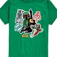 thumbnail image 3 of Star Wars - Boba Fett Stickers - Toddler And Youth Short Sleeve Tee, 3 of 5