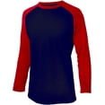 thumbnail image 1 of Men's Casual Classic Raglan Basic Soft Cotton 3/4 Long Sleeve Sports Baseball Jerseys T Shirts, 1 of 7