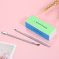 thumbnail image 2 of Nail Art Care Double-ended Nail Cuticle Trimmer Dead Skin Callus Remover Buffer Block Tools, 2 of 8