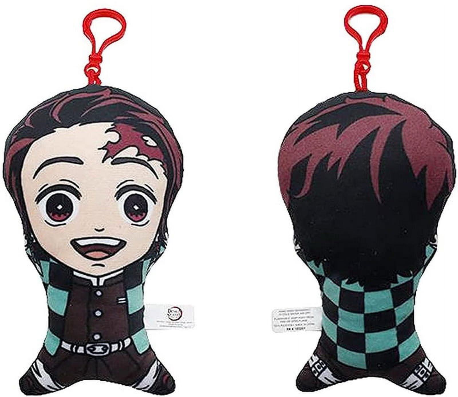 Licensed Demon Slayer 6" Tanjiro Plush Backpack Hanging Clip