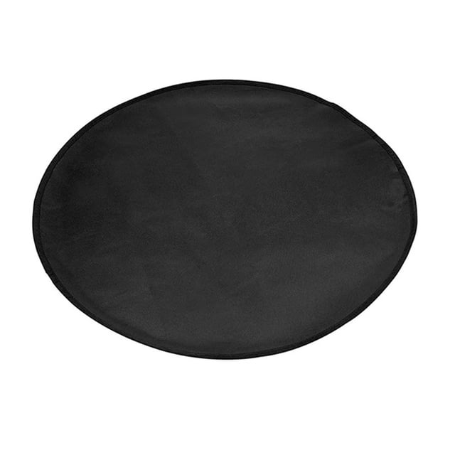 24/30/36 Inch Heat-Insulating And Flame-Retardant Barbecue Fireproof Mat Black 24