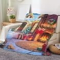 thumbnail image 4 of Soft Flannel Christmas Throw Blanket - Plush Warm Blanket for Sofa/Bed, Festive Christmas Decor, Comfortable for Winter Use, Easy to Wash & Maintain, 27.5*39.3in,, 4 of 7