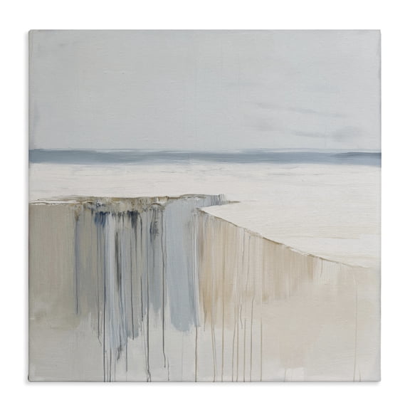 Stupell Industries Contemporary Precipice Neutral Abstraction Canvas Art, 17 x 17, by Svetlana Aleynikova
