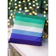 thumbnail image 3 of Simply Daisy 20" x 20" Contemporary Stripes Pride Day Polyester Throw Pillow, 3 of 3