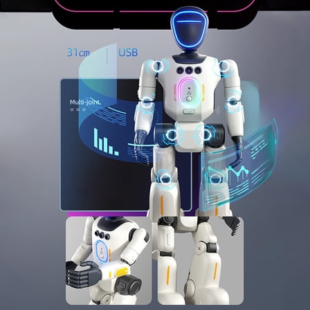 HASACHYL Gift for Kids, Intelligent Interactive Robot Accompanies Voice Conversation Home Toys Remote Control Programming Robot