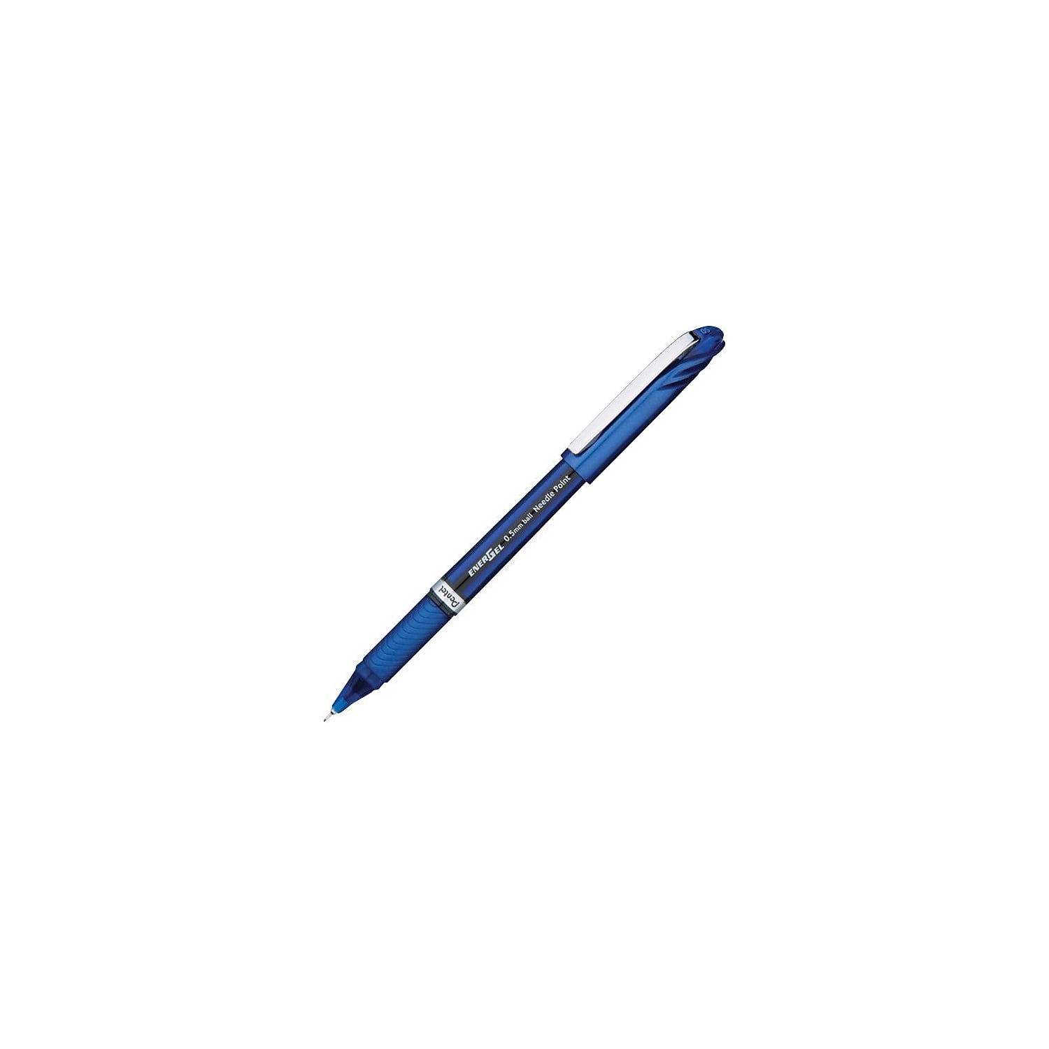 Pentel EnerGel NV Liquid Gel Pen, .5mm, Blue Barrel, Blue Ink, Dozen