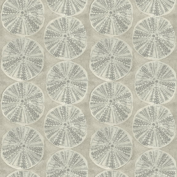Chesapeake Sea Biscuit Grey Sand Dollar Wallpaper