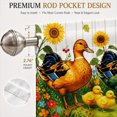 thumbnail image 2 of AshasdS Farmhouse Ducks & Sunflowers Window Valance Country Birds Short Curtain Rod Pocket for Kitchen Room, 2 of 5