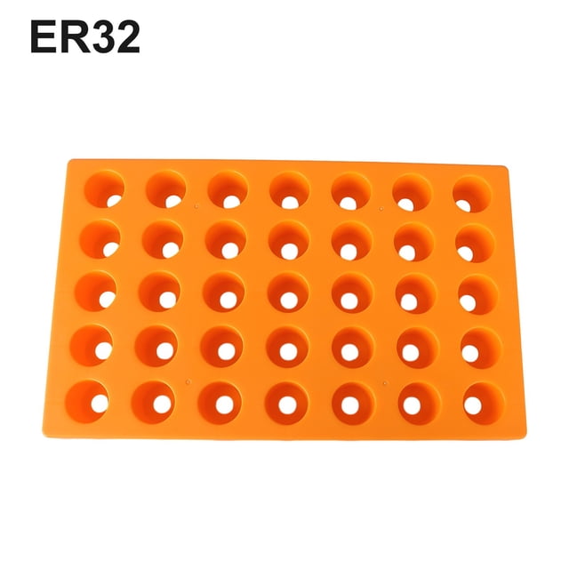 Boîte de Rangement Spéciale pour Machine CNC Outils 60 Trous ER25/35 Rack de Finition ER32