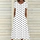 thumbnail image 5 of Vestido Casual Pantalones para Mujeres Vestido de Cuello Alto Cintura Elástica Cuello en V Manga Corta Polka Dot Cuello Redondo Top, 5 of 5