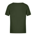 thumbnail image 5 of Blusa de manga corta con cuello redondo para mujer a la moda, camisetas sueltas con estampado Fridja  hjk4886, 5 of 5