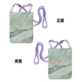thumbnail image 5 of Multi-Color Cross-Body Handbag 8.27×5.91in Waterproof, Scratch-Resistant And Odor-Free Detachable Shoulder Strap Lightseagreen Marble_3, 5 of 8