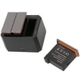 thumbnail image 4 of Batería de cámara ANGGREK recargable por USB con 3 baterías de 1300 mAh, 4 of 8