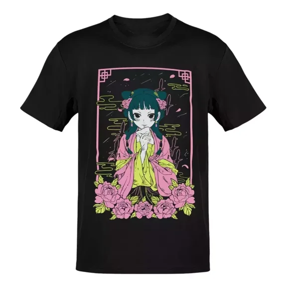 Reprint Rare Anime Kusuriya No Hitorigoto Maomao Flowers T-Shirt Size S-5XL, Gift For Friends