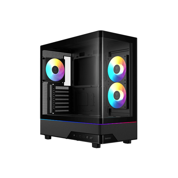 Gamdias ATLAS M5 CG Black ABS / SPCC / Tempered Glass ATX Mid Tower Computer Case
