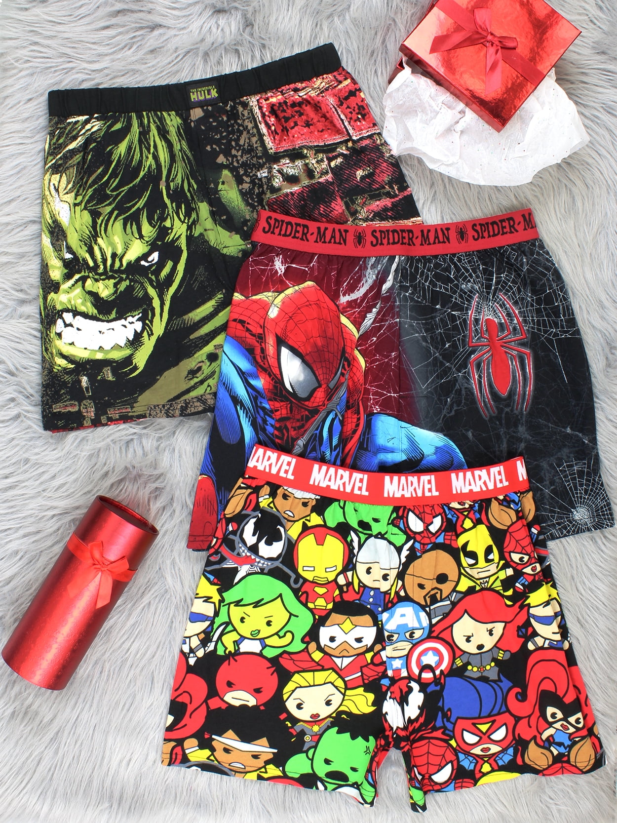 Marvel Kawaii Avengers Superheroes Men's Male Boxer Shorts 17KW001MBXYT