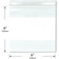 thumbnail image 2 of Plymor 6" x 6" (Pack of 500), 4 Mil Heavy Duty White-Block Zipper Reclosable Plastic Bags, 2 of 3