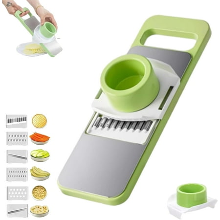 Multifunctional Vegetable Cutter,2026 New 6-in-1 Multifunctional Multi-Blade Vegetable Cutter, capable of slicing, shredding, and dicing