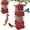 Red, variant on Bird Feeder Squirrel Proof,3.5LBS Metal Bird Seed Feeders for Outdoors Hanging,Wild Birds Feeders for Finch Cardinal Blue Jay Outside (Blue)