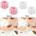 thumbnail image 4 of Set de 3 pares de muñequeras de microfibra para lavado de cara, elásticas y absorbentes para mujeres y niñas Sincero Electrónica, 4 of 5
