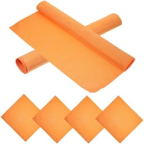 LEORX 6Pcs Cotton Dinner Napkins Orange Washable Cloth Napkins for Festival Or Party Use