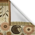 thumbnail image 2 of Ambesonne Botanical Valance & Curtain 3 Pcs Set, Boho Earthy Colors Garden, 55"x30", Eggshell Rust and Sepia, 2 of 7