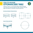 thumbnail image 2 of Duck Covers Essential 22" Square Ottoman/Side Table Cover, 2 of 6