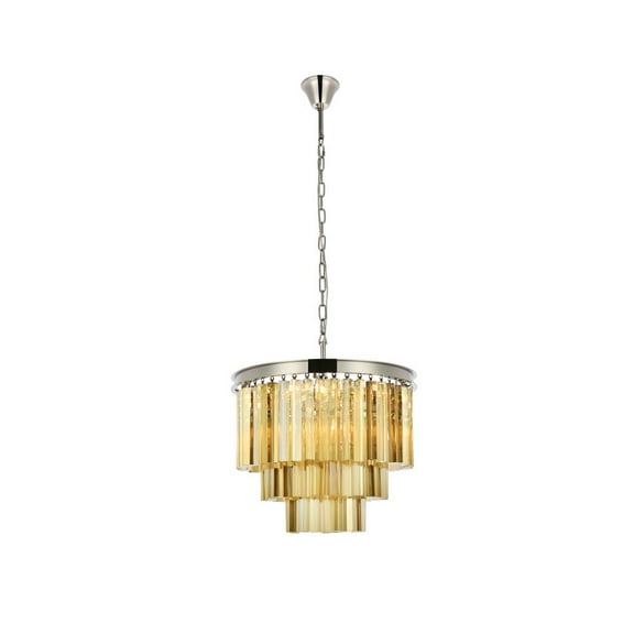 Elegant Lighting Sydney 20" 6 Light Royal Crystal Chandelier