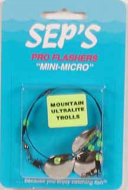 Sep's Pro Fishing Colorado Style Mini Micro Flasher Silver