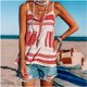 thumbnail image 3 of Camiseta con hombros descubiertos para Mujer, Ropa Sexy de moda, color blanco y rosa, 2021, 3 of 5