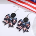 thumbnail image 6 of YYKihy Earrings Acrylic Star Red White Blue Drop Dangel Earrings Festival Patriotic Jewelry, 6 of 6
