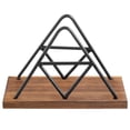 thumbnail image 2 of MyGift Modern Triangle Wire & Wood Napkin Holder, 2 of 3