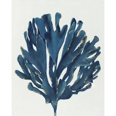 Jeco HD-WD028 16 x 20 in. Tree Oil Paint Wall Decor, Blue