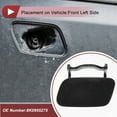 thumbnail image 3 of Unique Bargains 1 Pcs Front Left Side Bumper Headlight Washer Nozzle Cover Cap for Audi A4 2013-2016 Bumper Trim Nozzle Cover No.8K0955275 Black Plastic, 3 of 7